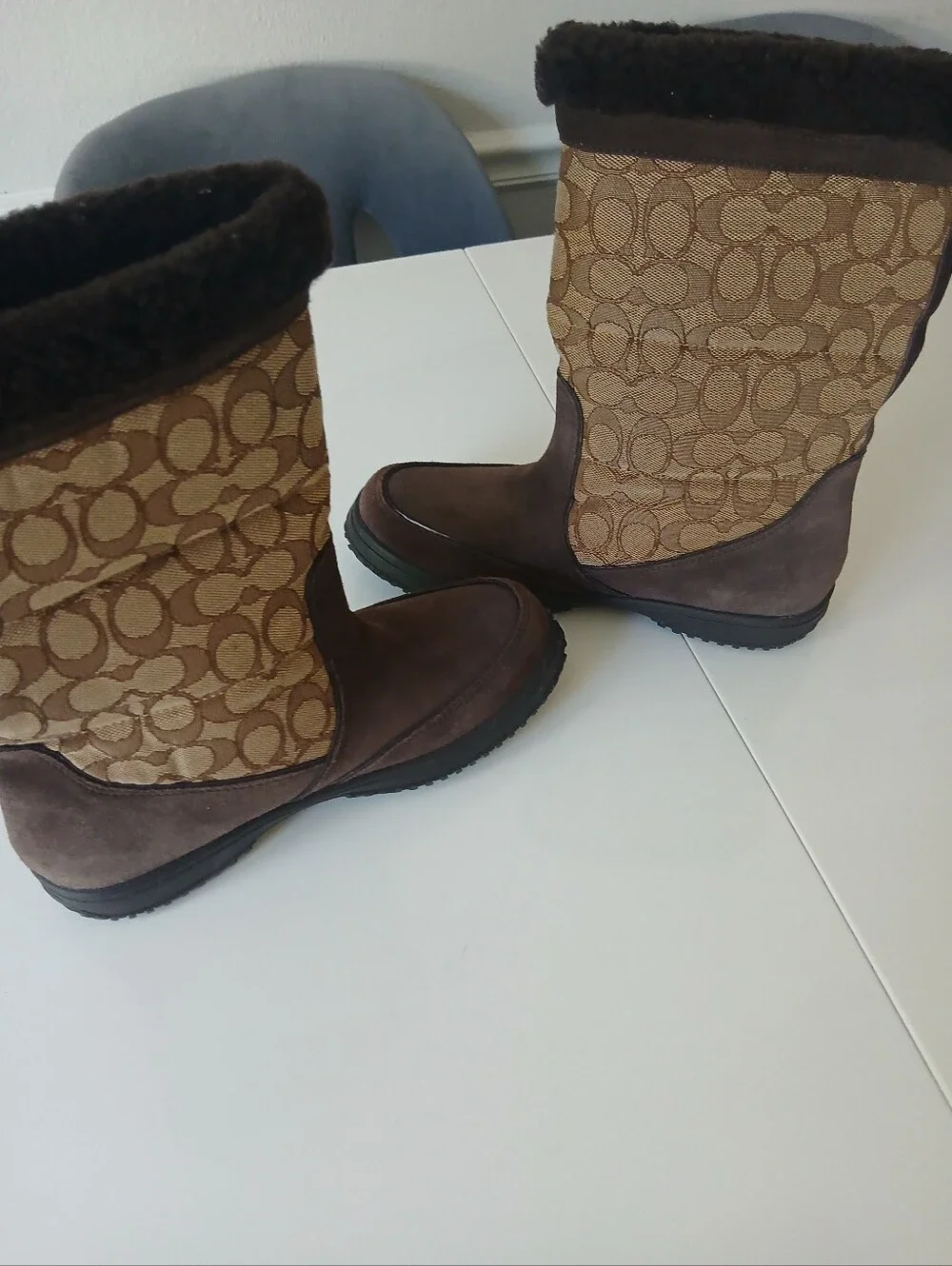 Coach Boots Sherman Signature C Winter Boots Women’s Size 8.5